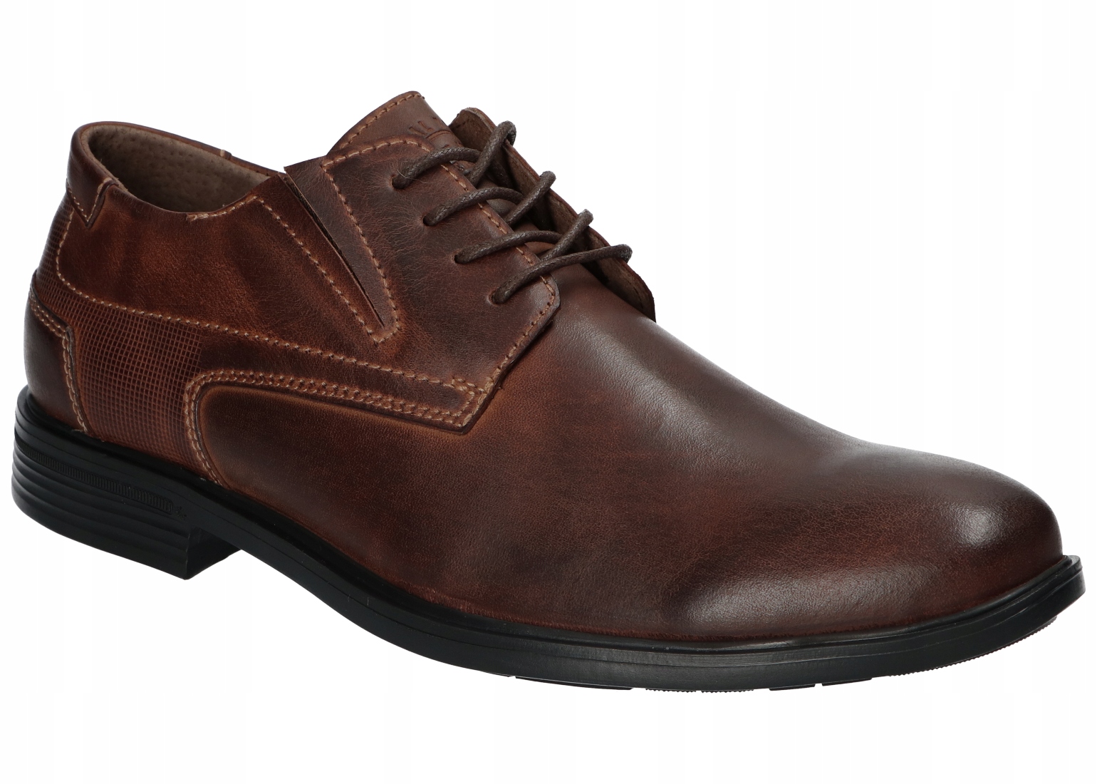 American Club CY192 Módní Elegantní Polobotky Pánské Kožené Boty Coffee 44