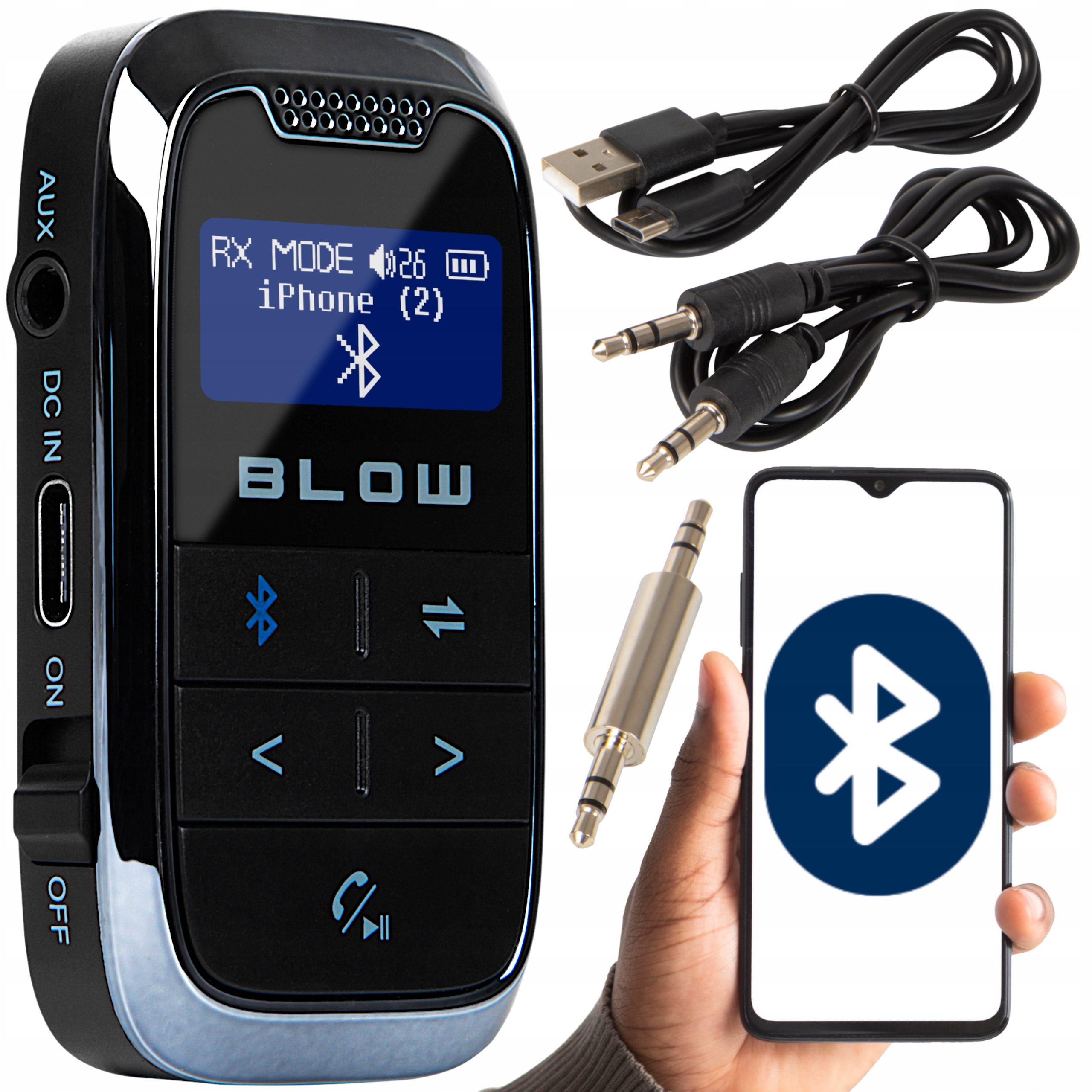 

Transmiter bluetooth Aux odbiornik/nadajnik Jack