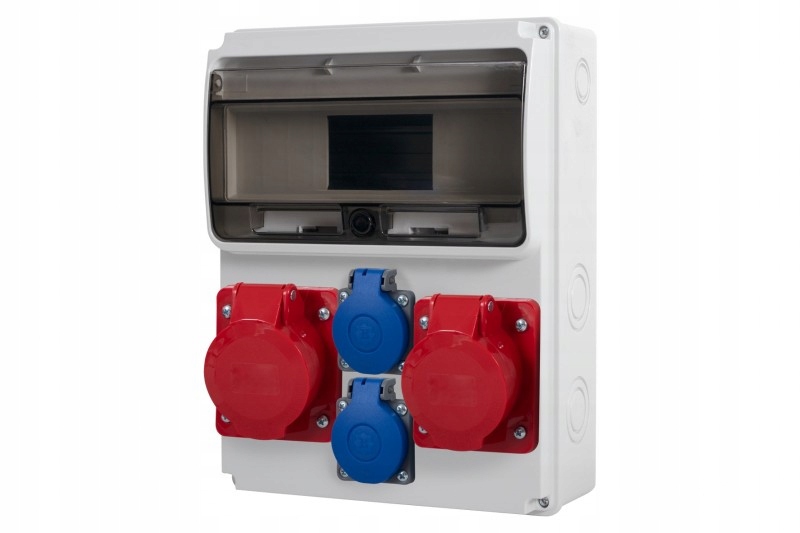 Stavební rozvaděč IP44 16A/5 32A/5 2x230V 11 modulů