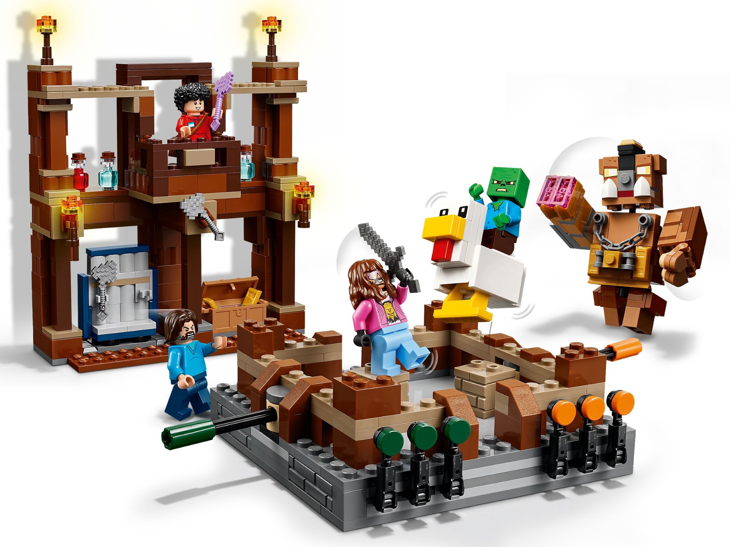 LEGO MINECRAFT RING W LEŚNYM DWORZE 21272 FILM MOVIE STEVE ŚMIECIARZYNA Wiek dziecka 10 lat +