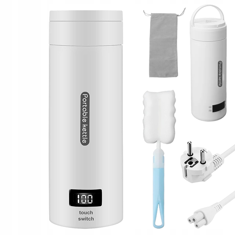 Přenosná Rychlovarná Konvice z Nerezové Oceli 380ml