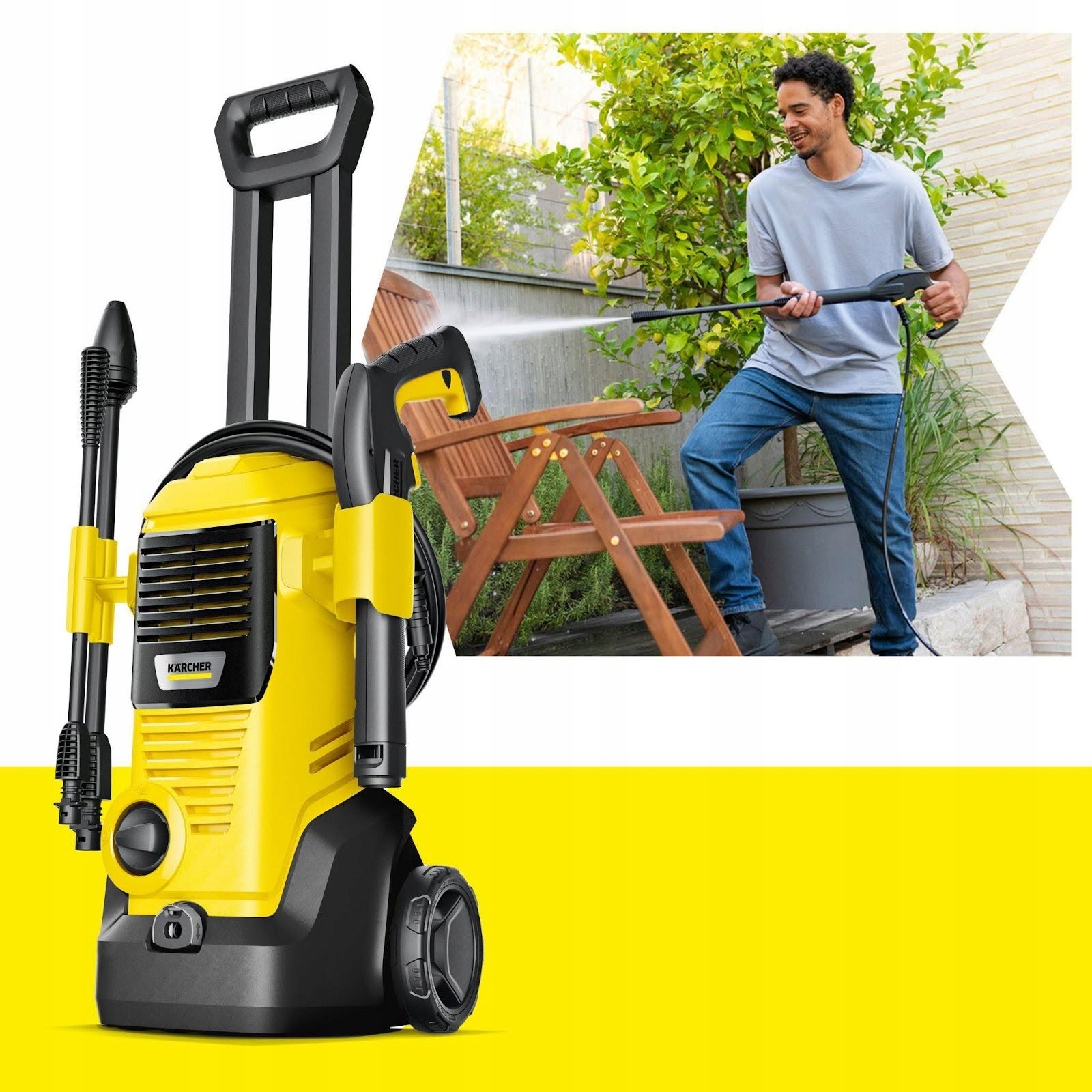 Myjka ciśnieniowa z pianownicą Karcher K2 Premium FJ Home BB 110 bar + płyn Kod producenta 1.673-538.0