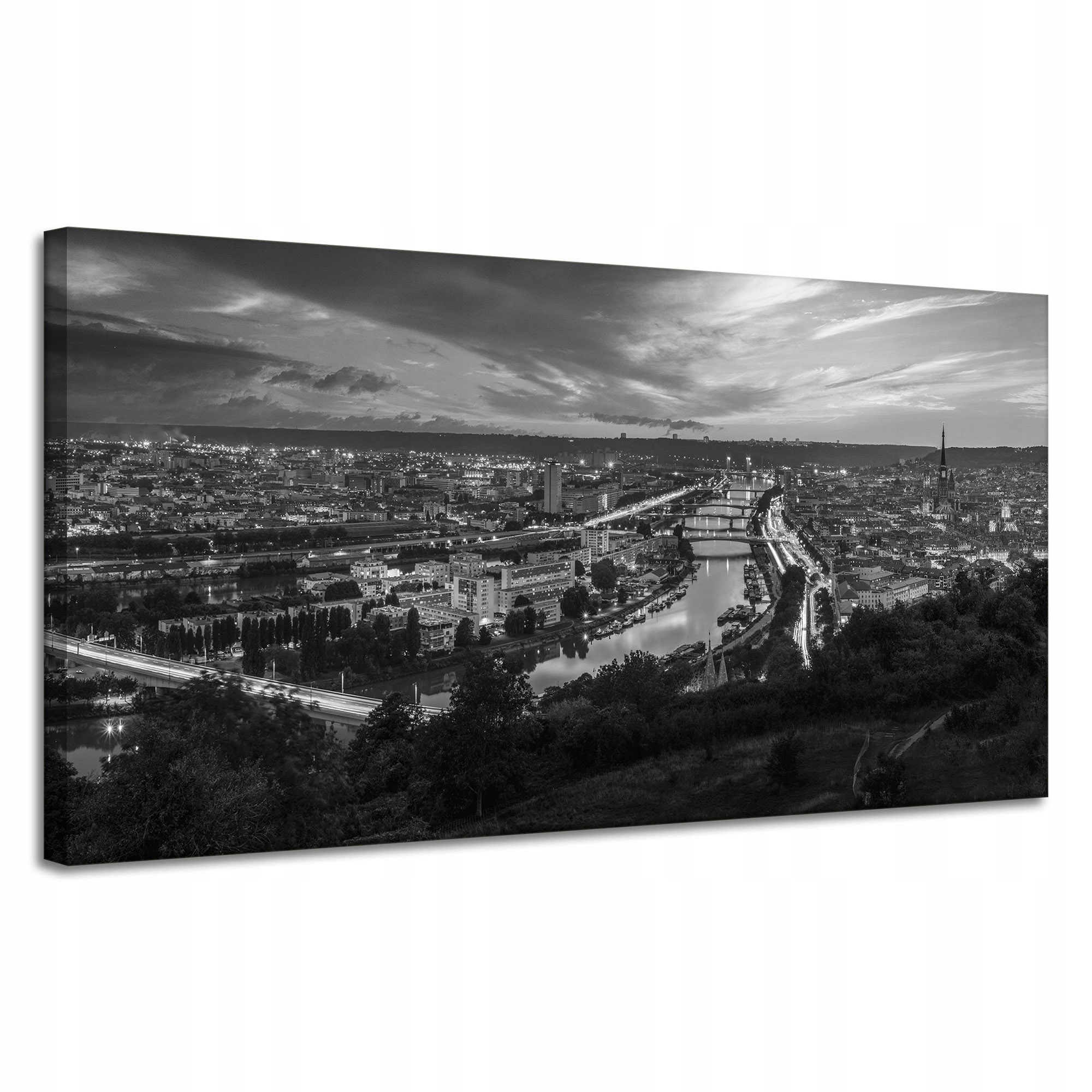 Obraz Canvas Architektura Rouen město mono 120X60