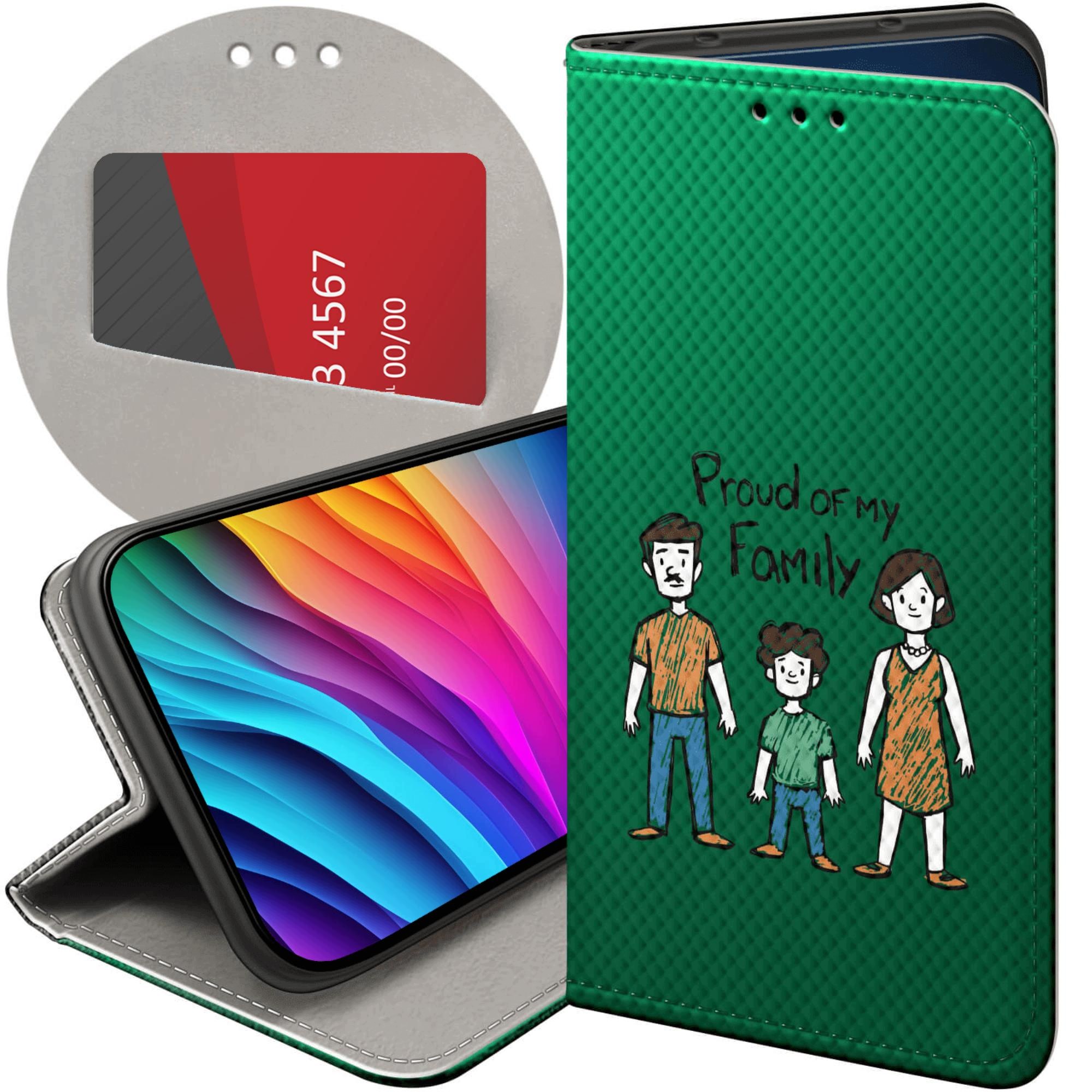 Etui Z Klapką Do Samsung Galaxy A57 Rodzina Familia Dom Futerał Case