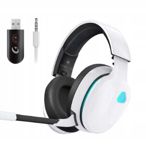 Słuchawki bezprzewodowe nauszne z mikrofonem Bluetooth do gier