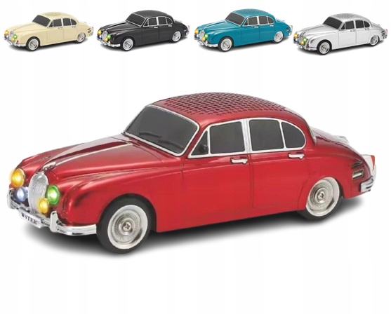 Retro Auto Vintage Radio Głośnik Bluetooth Usb Aux Idealny Prezent! Jaguar