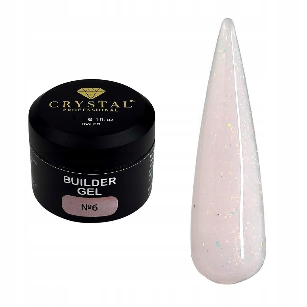 Builder Gel #6 30ml Crystal Professional stavební gel