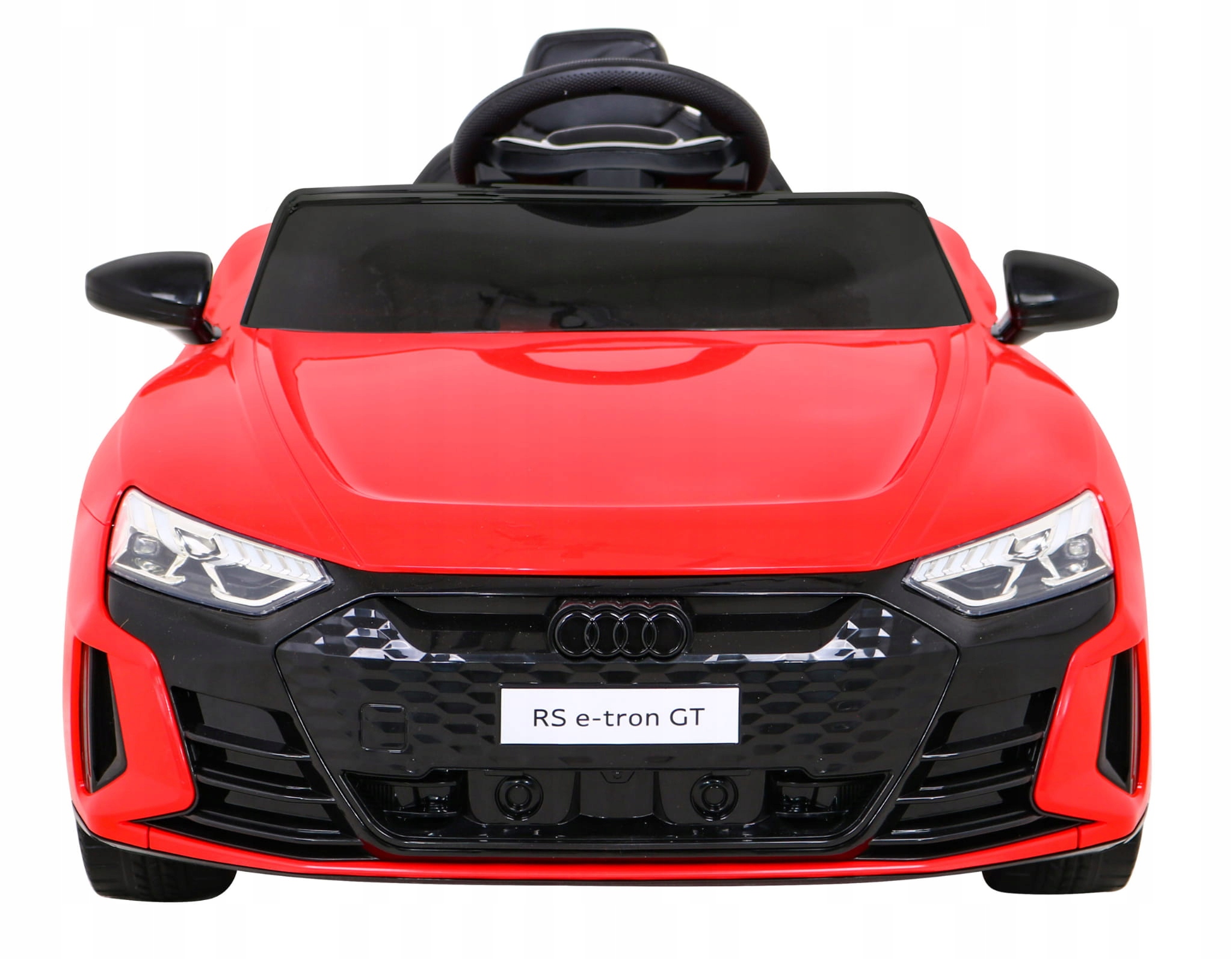 Samochodzik na akumulator Audi Rs E-TronGT Czerwony pilot 4x4 audio Led Eva