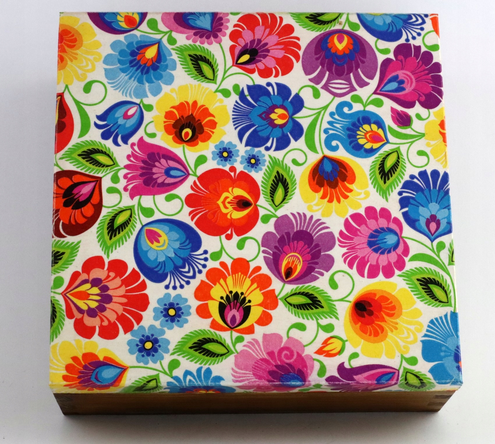 Krabička na čaj s přepážkami rybářský vzor