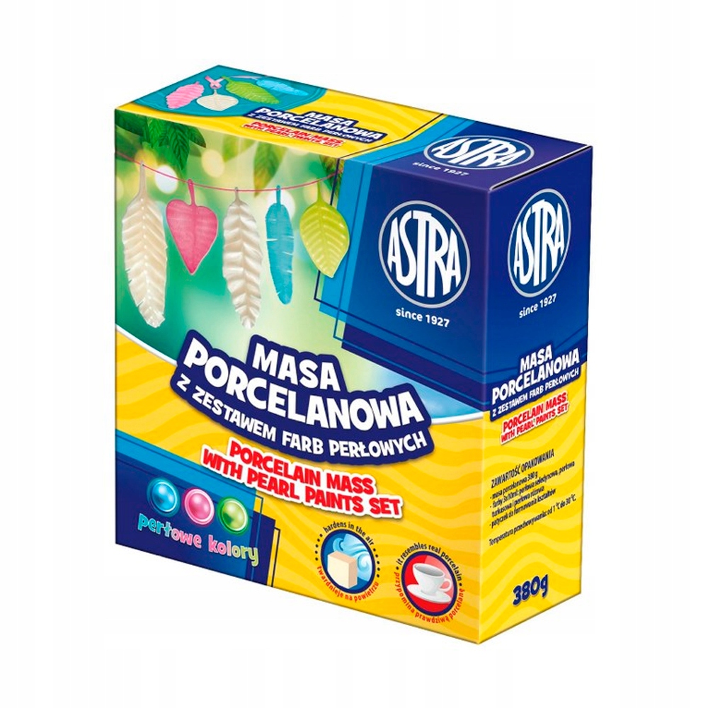 

Masa porcelanowa Astra 3 farby perłowe Zestaw