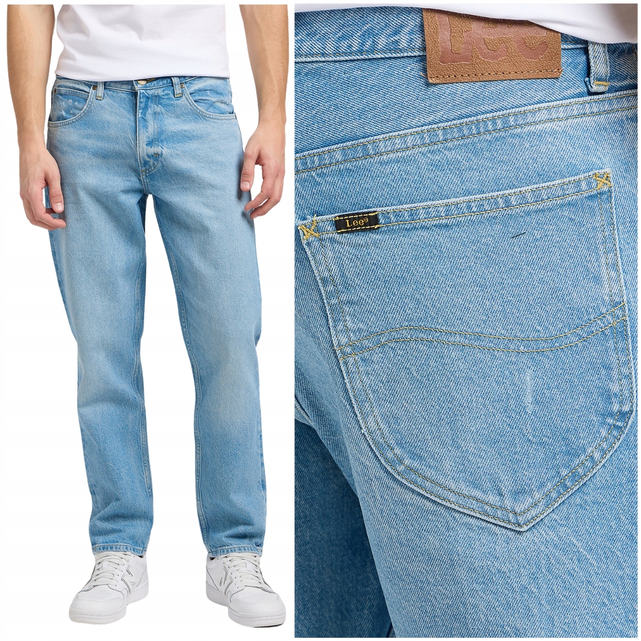 Lee Oscar Sundaze Džins volné zúžené džínové kalhoty s oděrkami W29 L34