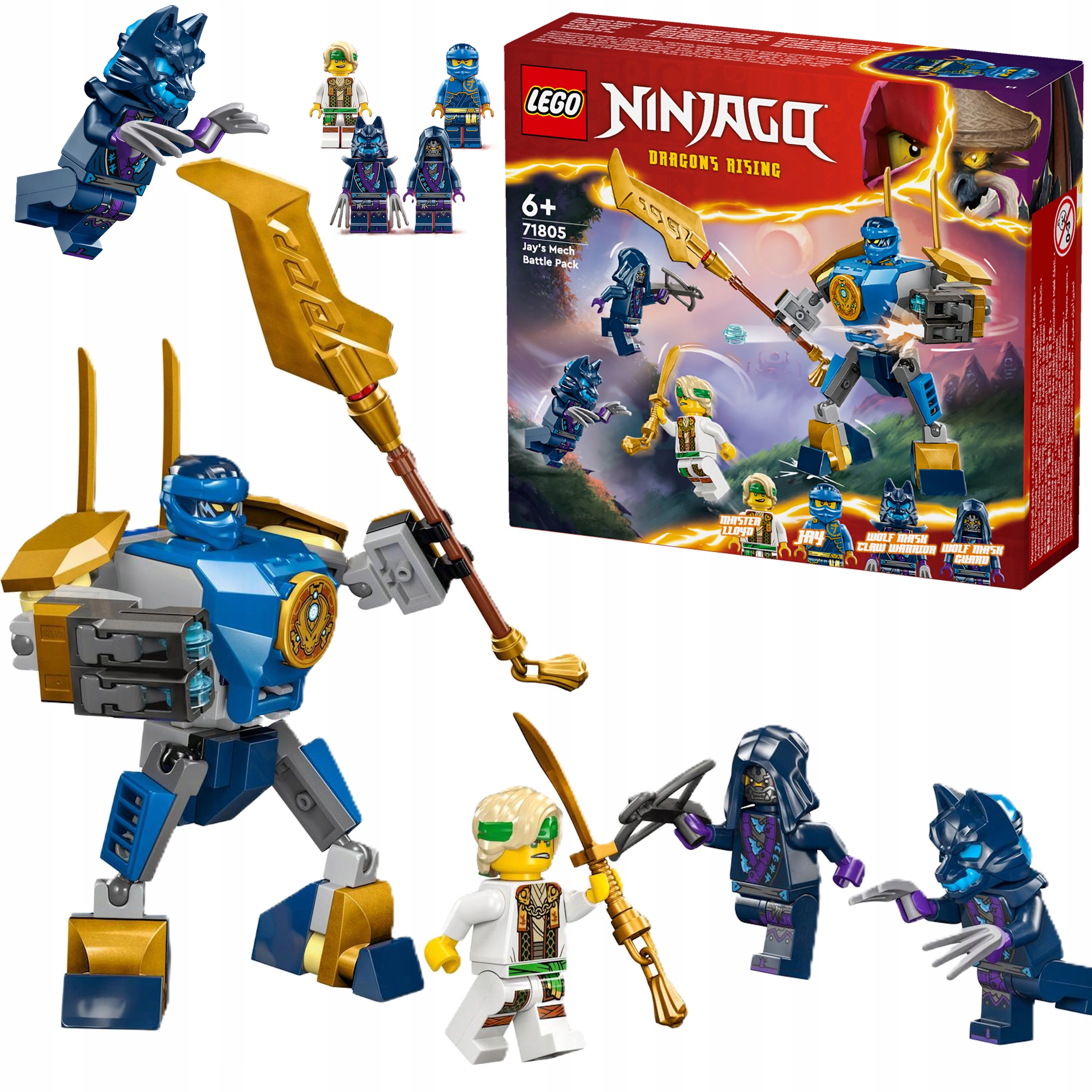 Klocki Lego 71805 Ninjago Zestaw Bitewny Z Mechem Jaya Dla Dzieci