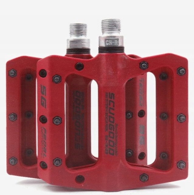 PEDAŁY PLATFORMOWE NYLON CZERWONe 1512 ŁOŻYSKA MASZYNOWE Marka inna