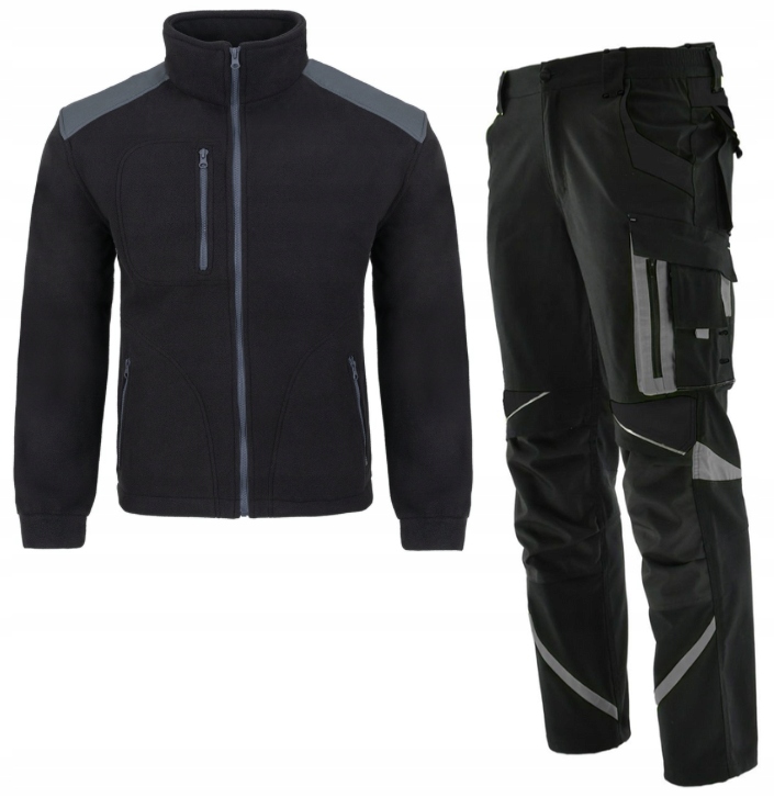 Pracovní oděv komplet Bozp Kalhoty Neoflex stretch spandex Polar Mikina 48