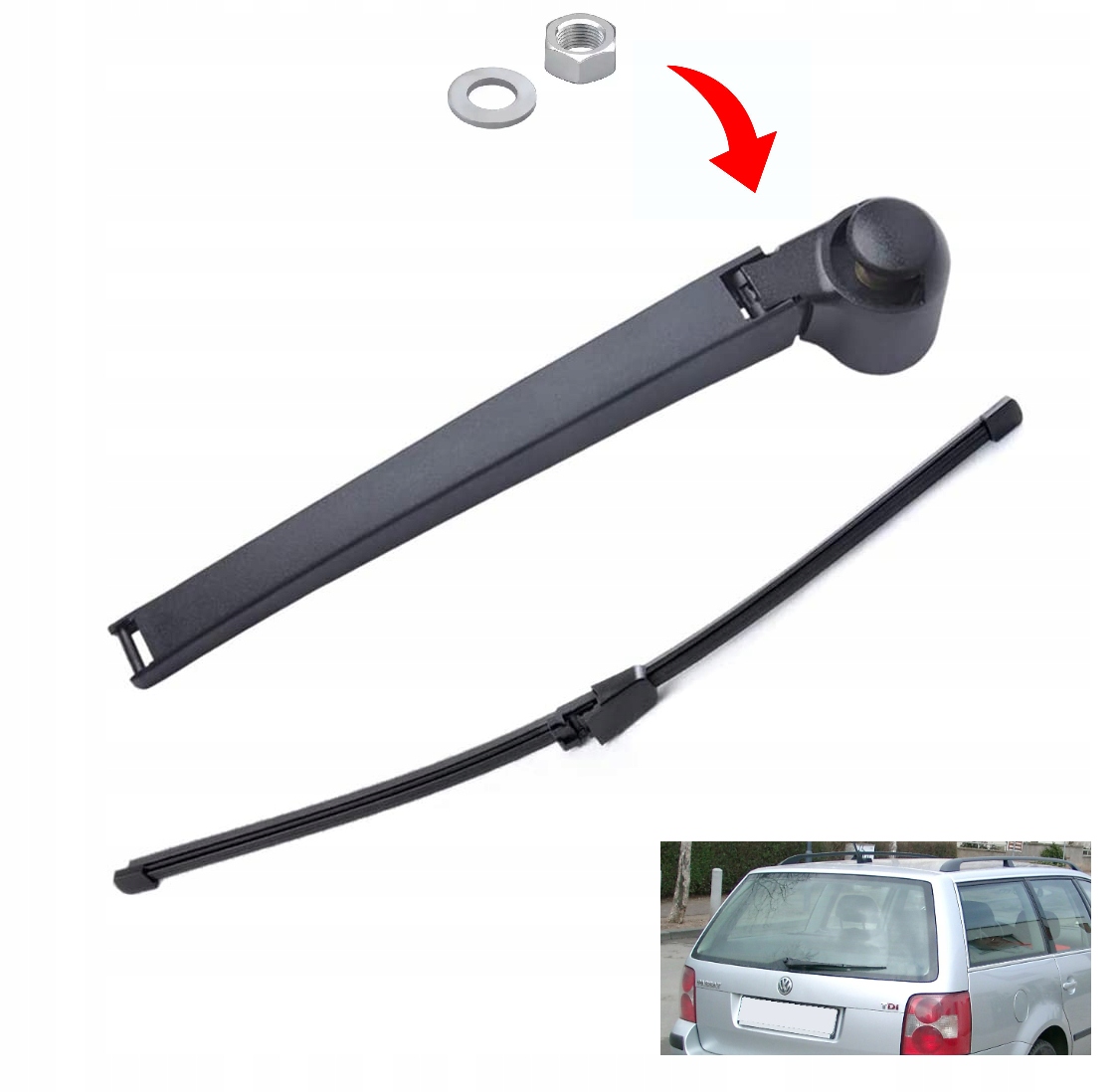 RAMIĘ + WYCIERACZKA TYŁ VW Passat B5 1997-2005