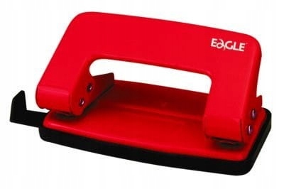Dziurkacz 709R 8 kartek czerwony EAGLE
