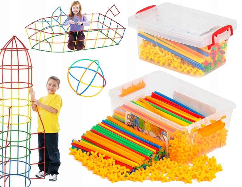 

Słomki do budowania klocki konstrukcyjne 170 elem