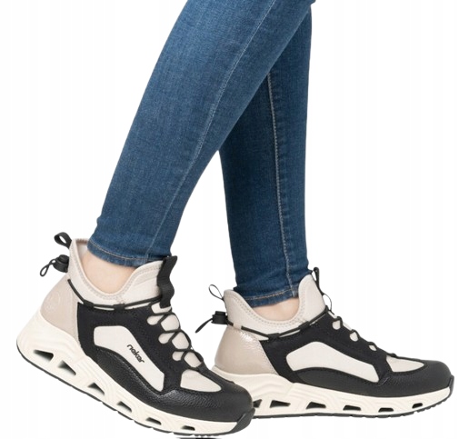 Rieker Dámské Vysoké Sportovní Boty S Logem 38 Ž3C