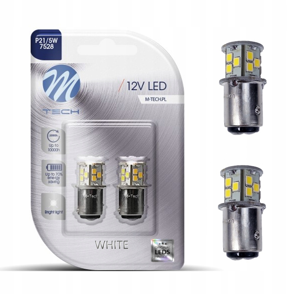 Żarówka LED M-Tech P21/5W BAY15d 21xLED mark OSRAM