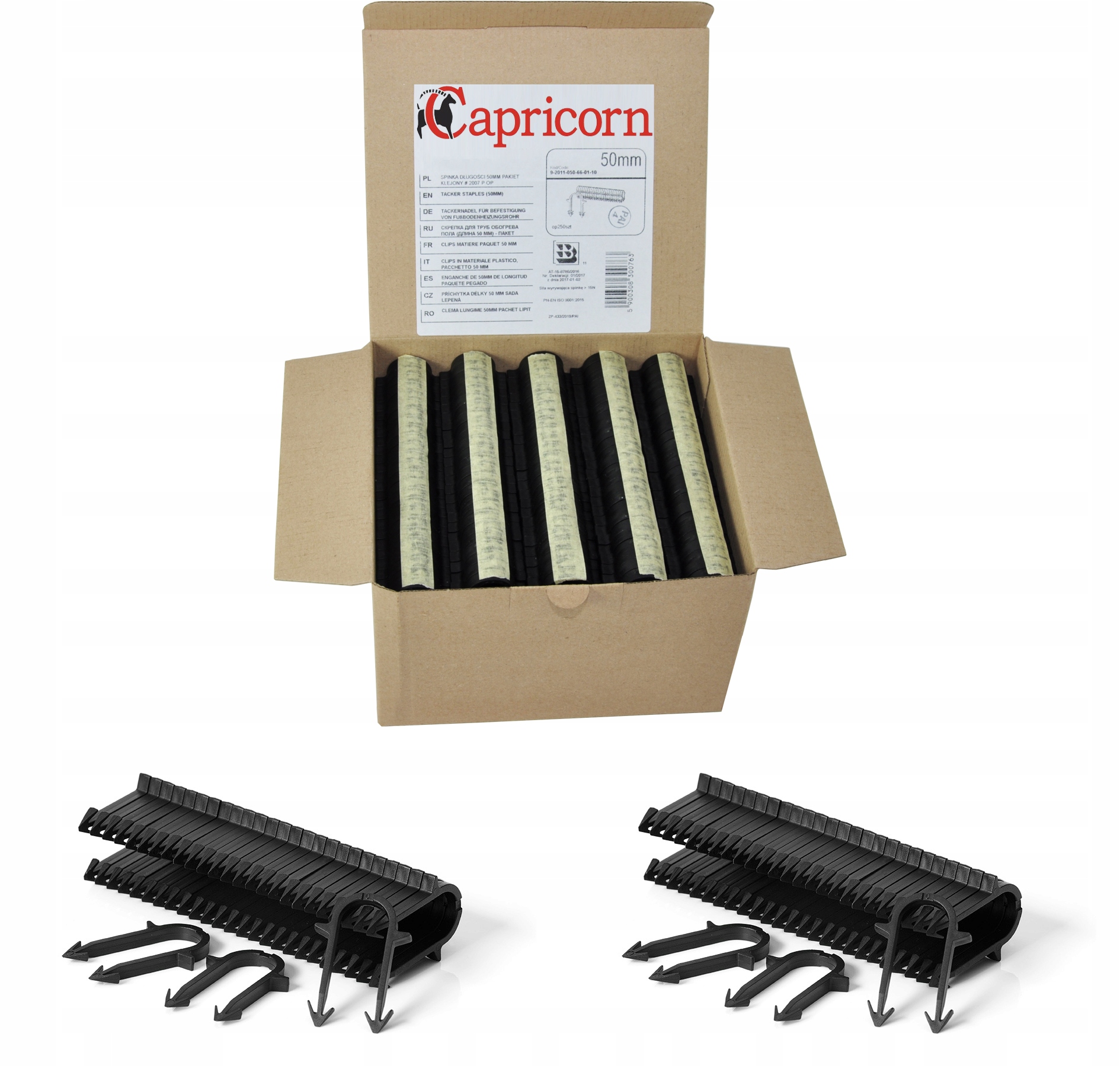 

Spinki Klejone do takera Capricorn 50 mm 250SZT