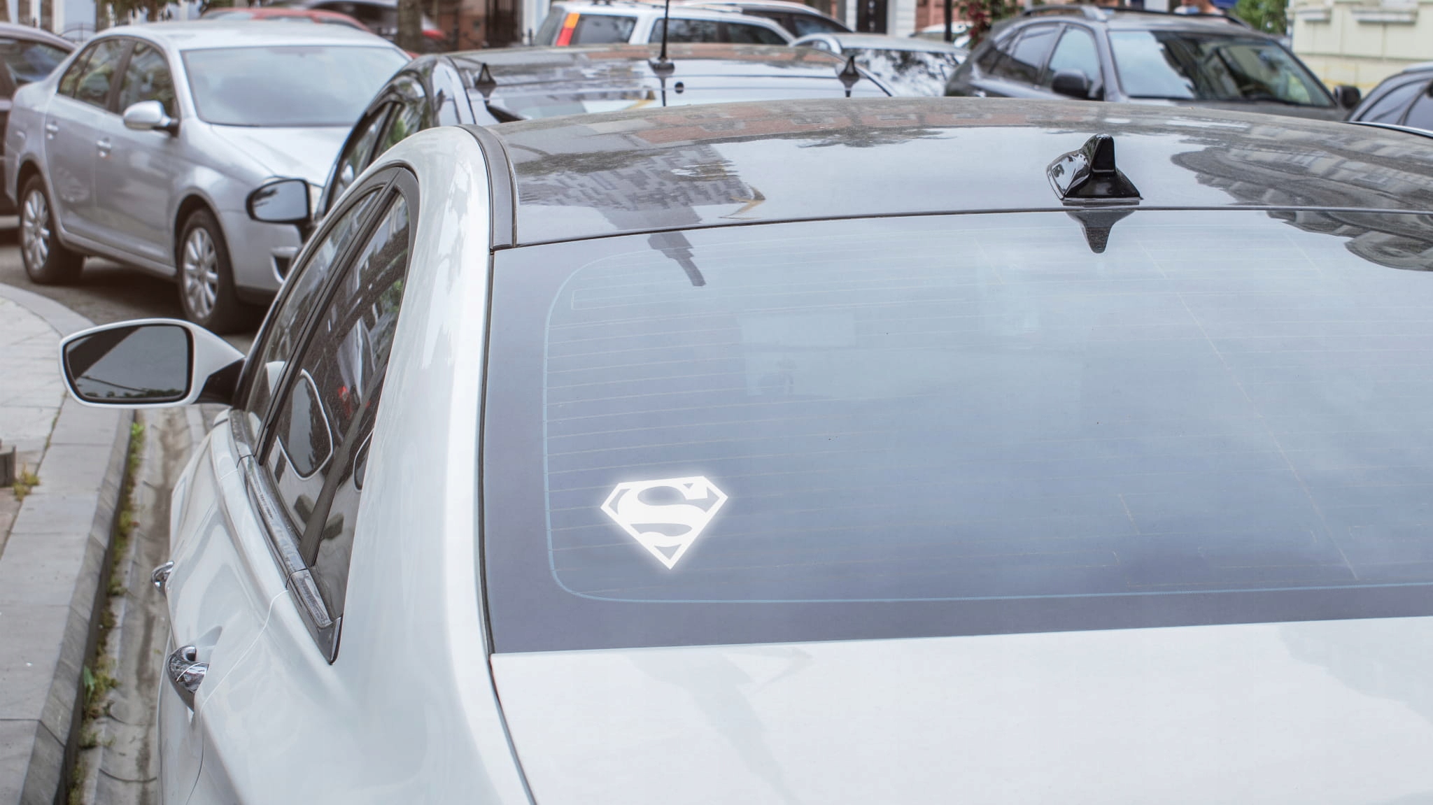 Naklejka SUPERMAN na samochód na auto ODBLASKOWA| HOLOGRAM Producent Inny