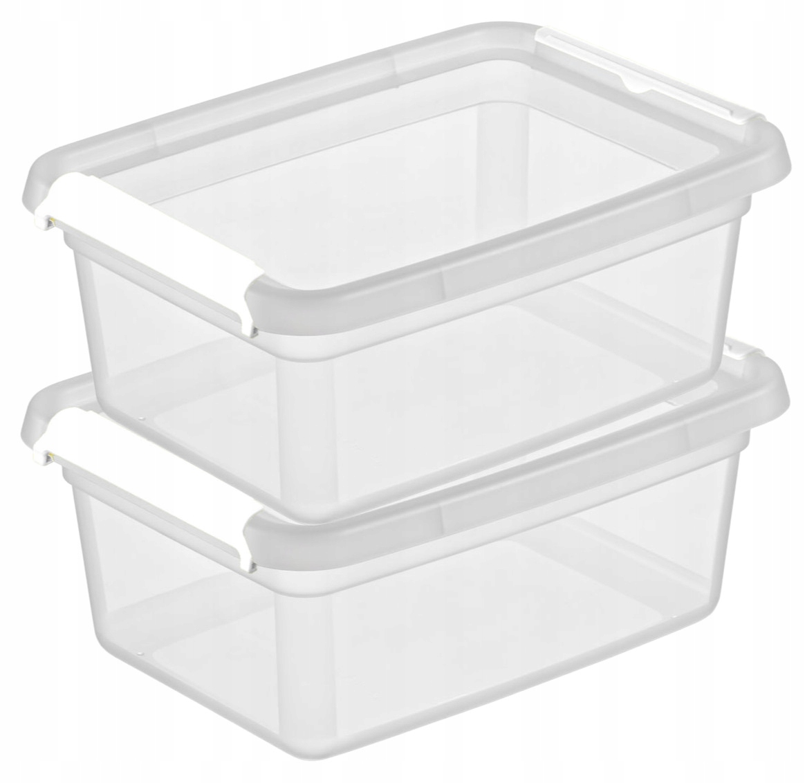 

2 x Pojemnik Pudełko Organizer Z Pokrywą 4,5 l