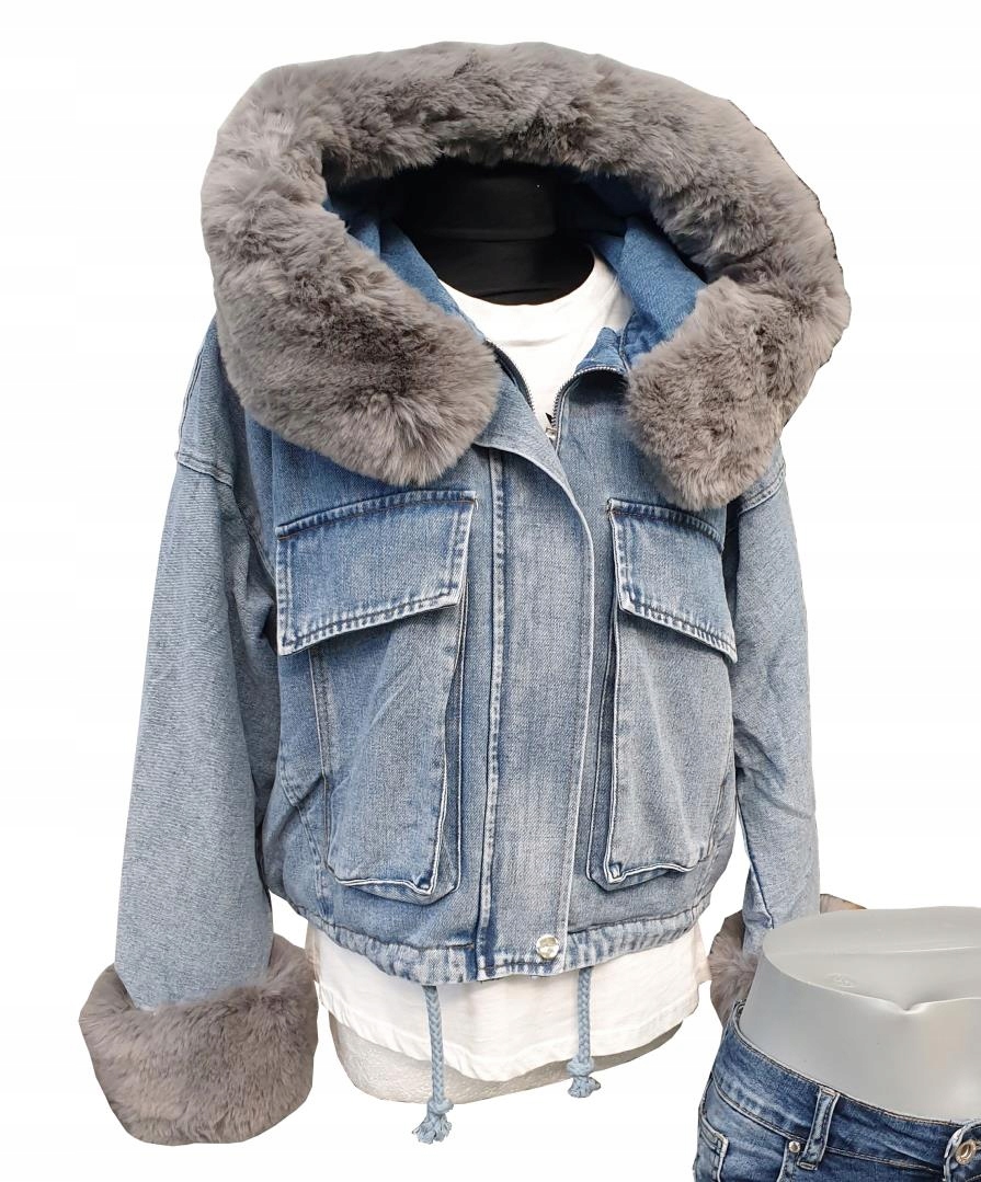 

Kurtka Jeansowa Z Futerkiem Katana Miś Futerkol/xl