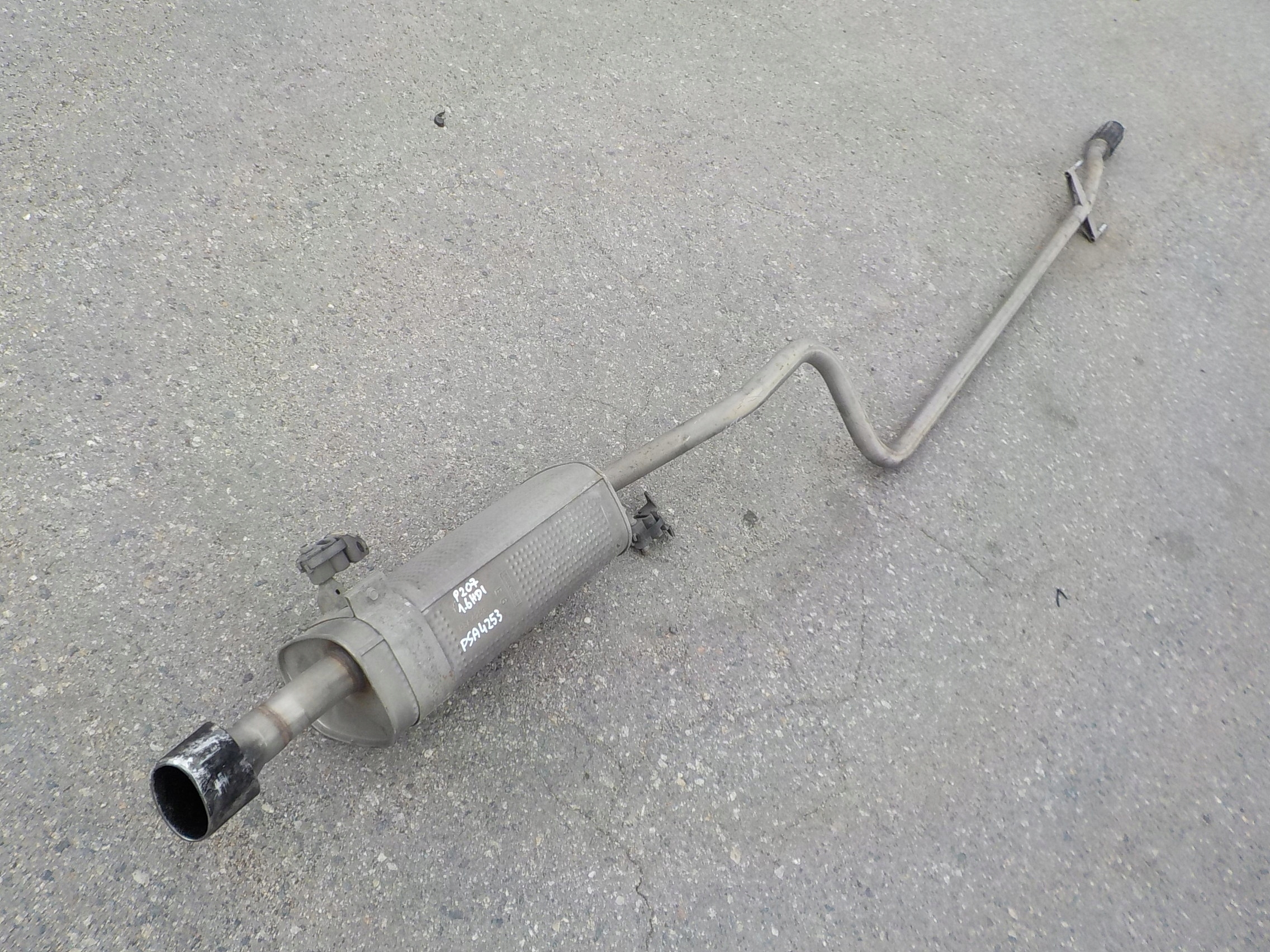 PSA4253 - глушник Peugeot 207 5D HB 1,6 hdi 2006