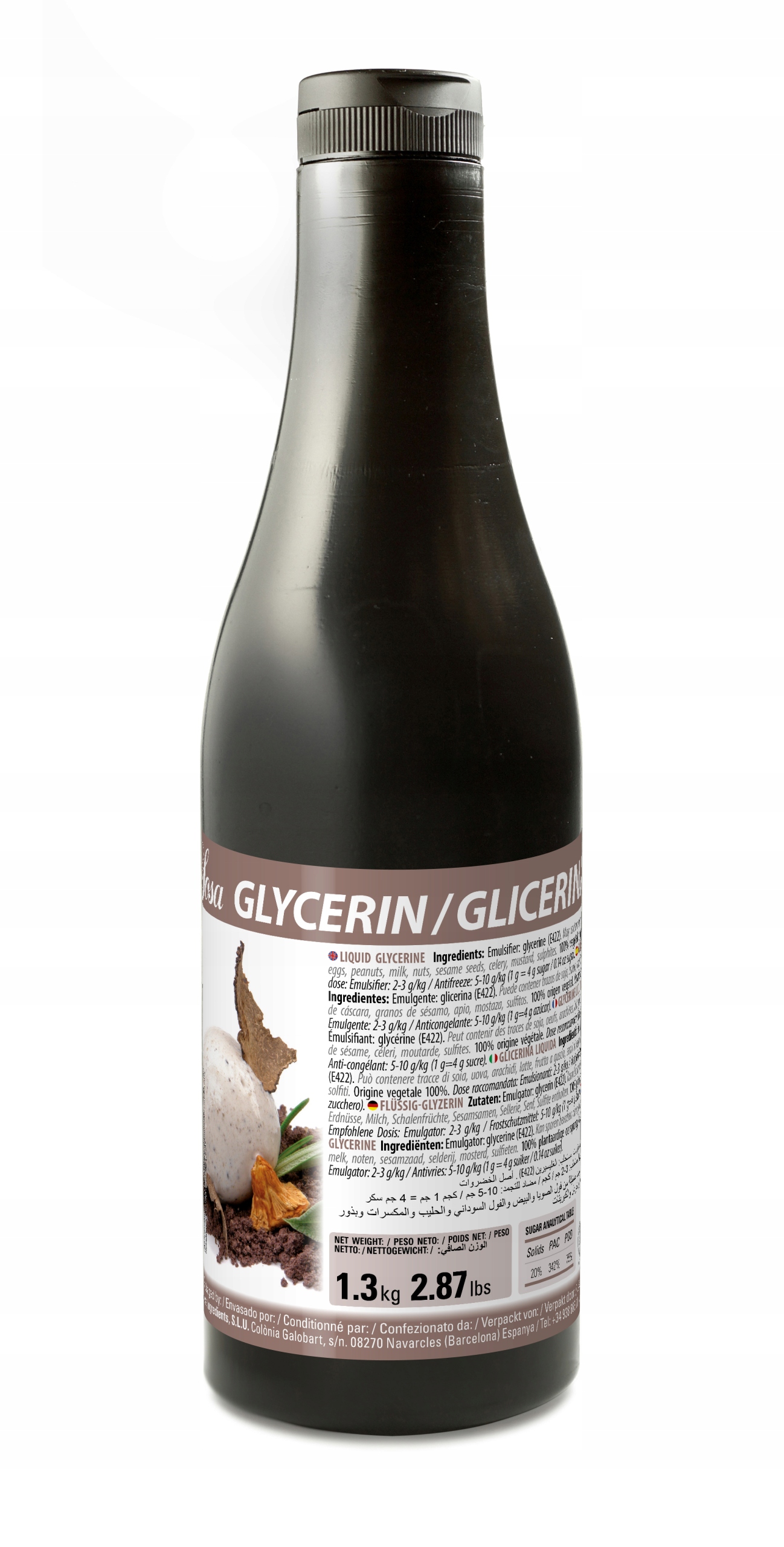 Levně Rostlinný glycerin Sosa 1,3 kg