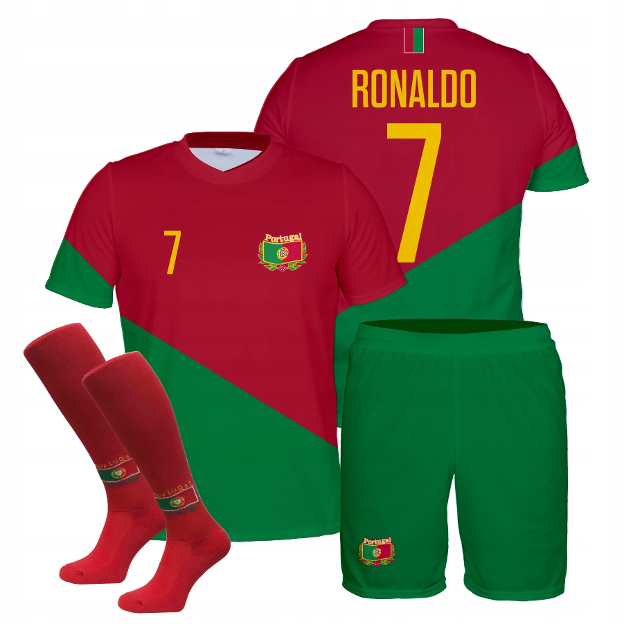 RONALDO PORTUGALIA STRÓJ ROZMIAR 122 + GETRY