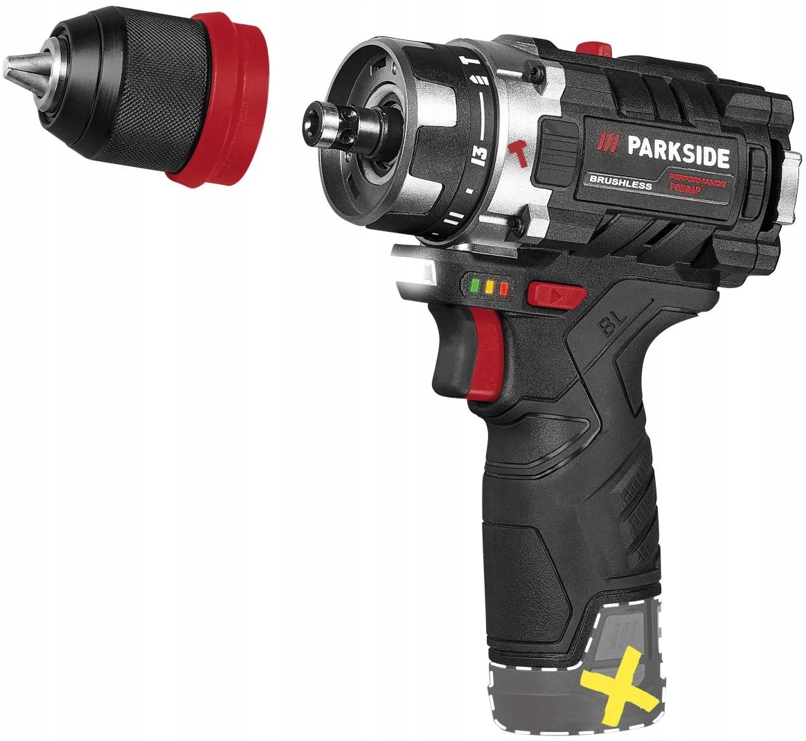 Parkside Akumulatorowa Wiertarko-wkrętarka Psbsap 12 A1, 12V Walizka