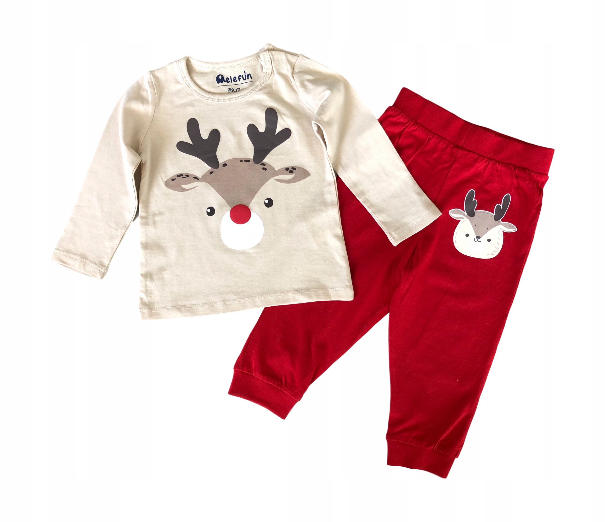 

Renifer komplet bluzka+spodnie Xmas Święta *86