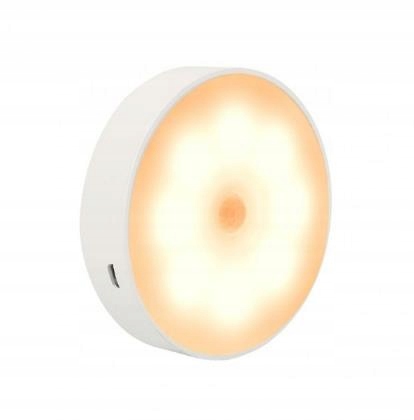 LAMPKA LED CZUJKA RUCHU USB INDUKCYJNA GARDEROBA 120 stopni CIEPŁE ŚWIATŁO
