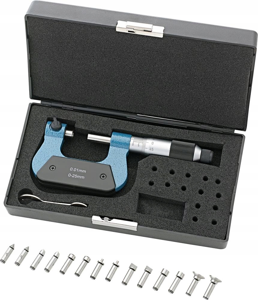 Vnější mikrometr s vyměnitelnými koncovkami