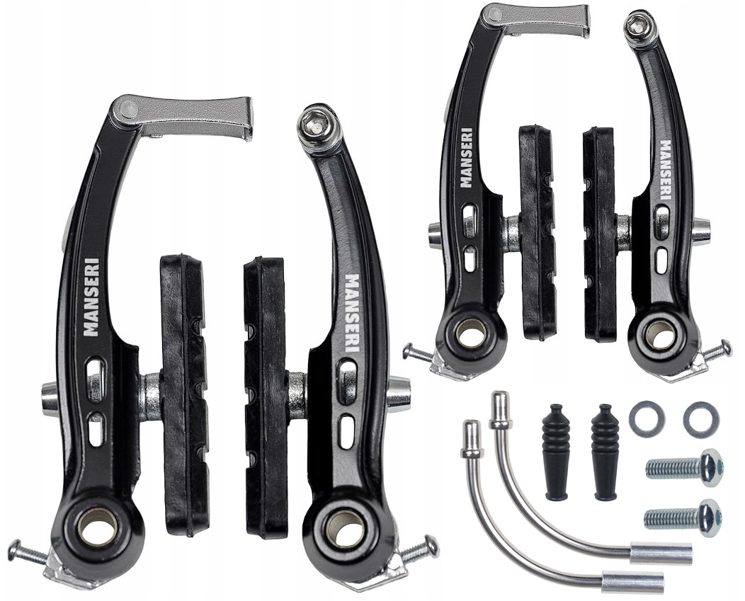 ТОРМОЗНЫЕ КОЛОДКИ V-BRAKE ТОРМОЗ ПЕРЕДНИЙ ЗАДНИЙ ЧЕРНЫЙ