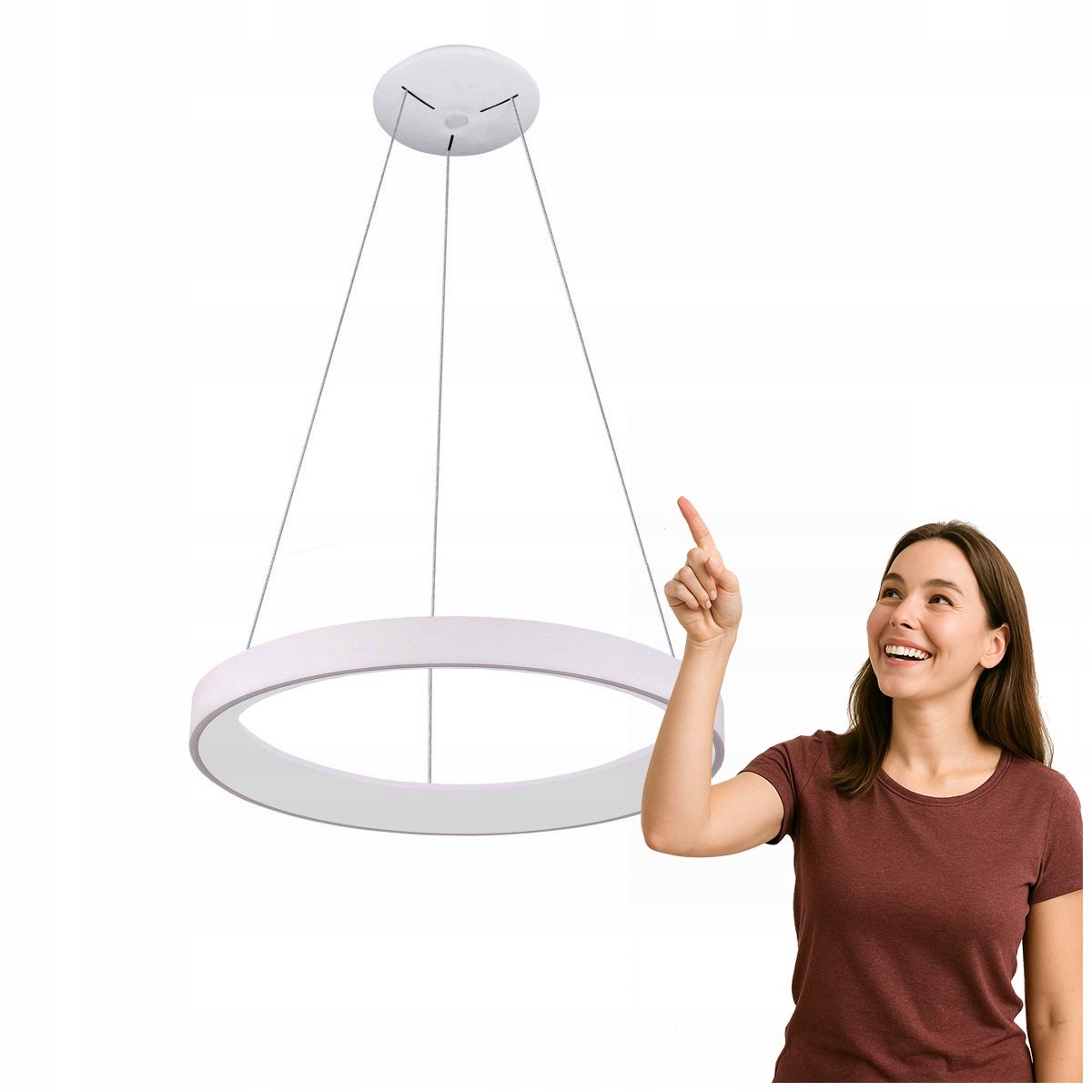 Závesná Led lampa Vico 48W stmievateľná biela Italux