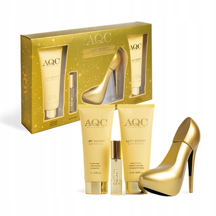 Elegantní dárková sada kosmetiky pro ženy Secret Gold Aqc, zlatá