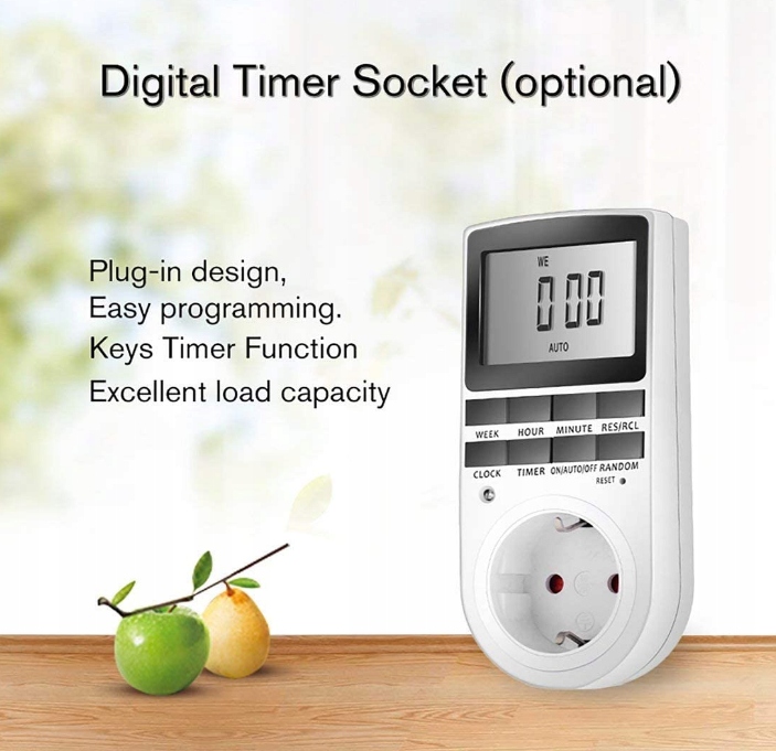 PROGRAMATOR CZASOWY WŁĄCZNIK/WYŁĄCZNIK TIMER LCD EAN (GTIN) 4893265874501