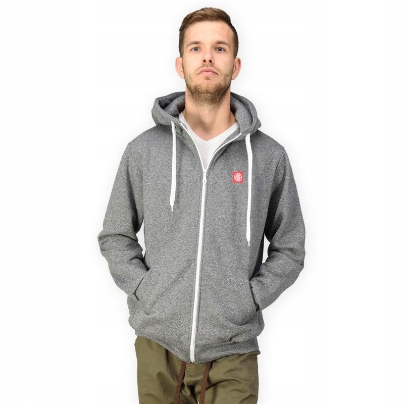 Mikina s kapucí Afrotica zip Icon 418 B šedá M