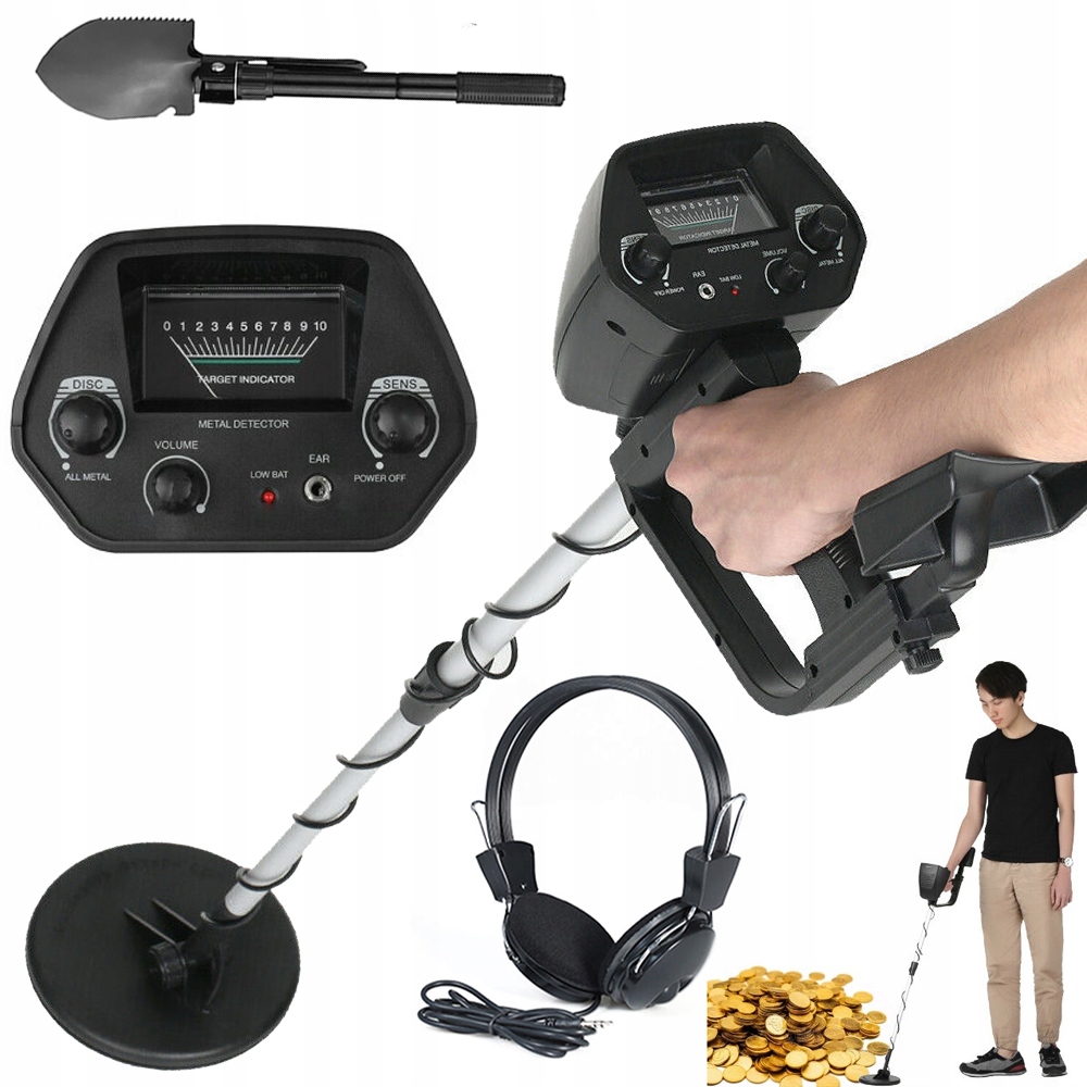 GTX4030 Profesionální Detektor Kovů S LCD Pro Děti I Dospělé Lopata