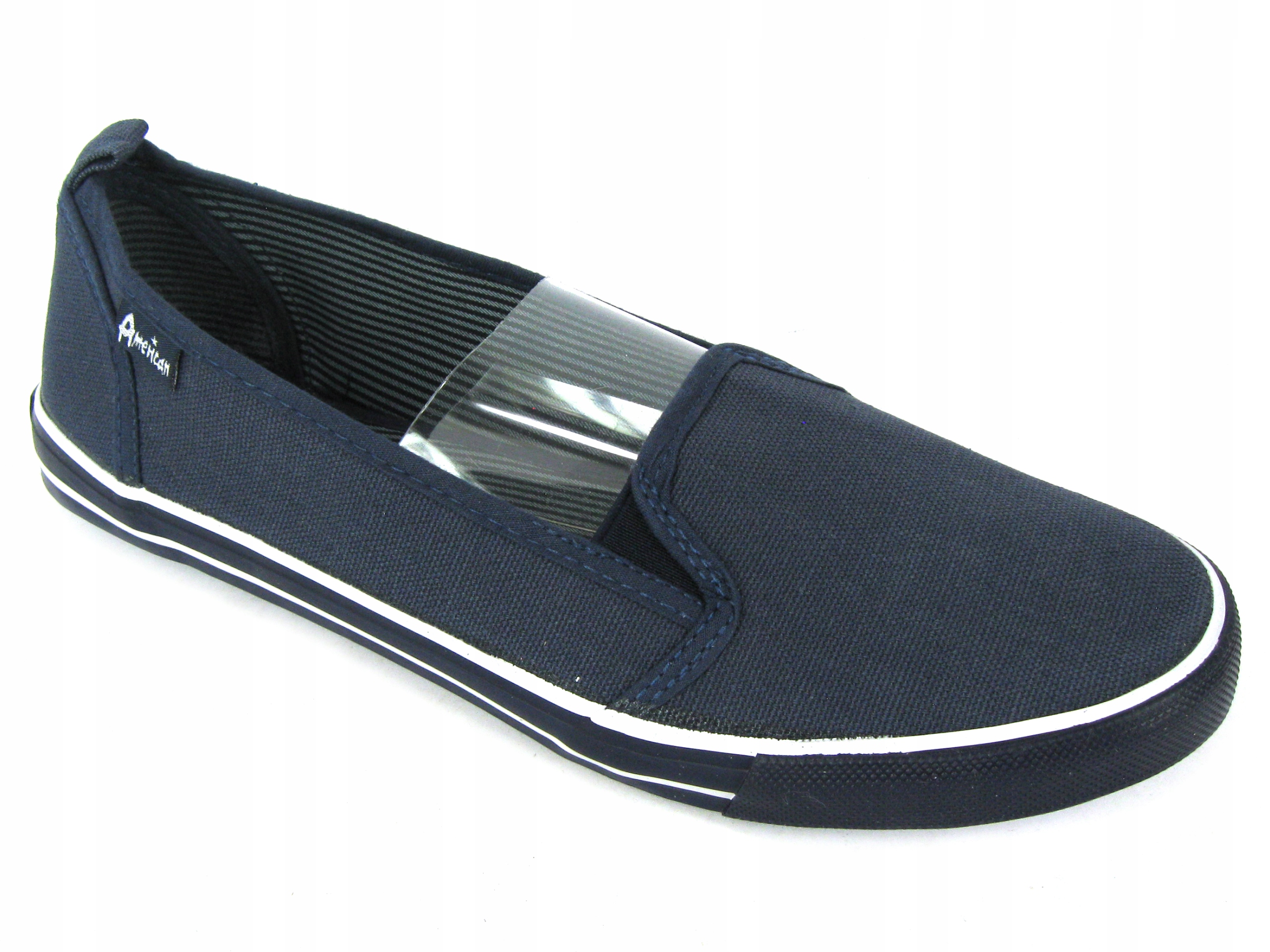 TENISÓWKI DAMSKIE BALETKI AM.C WSUWKI NAVY 40 Marka American Club