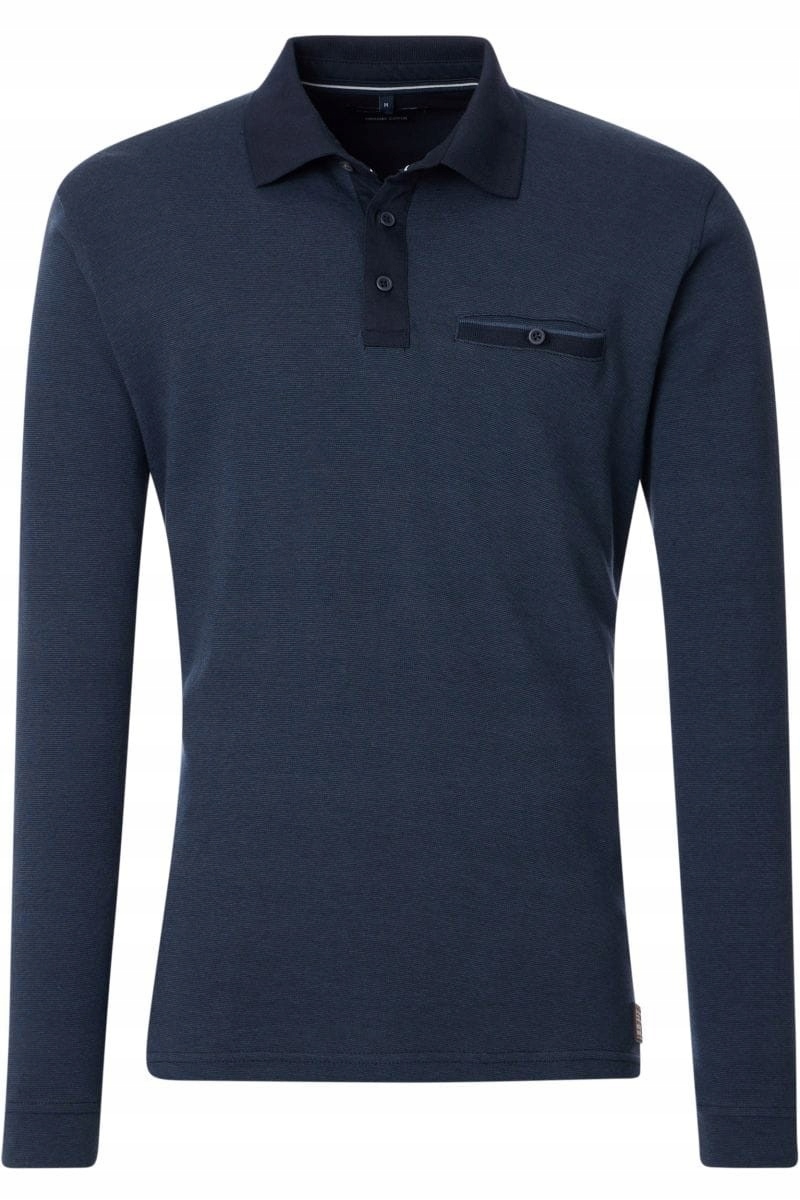 Casa Moda Mikina Polo Velké Velikosti Tmavě Modrá 5XL