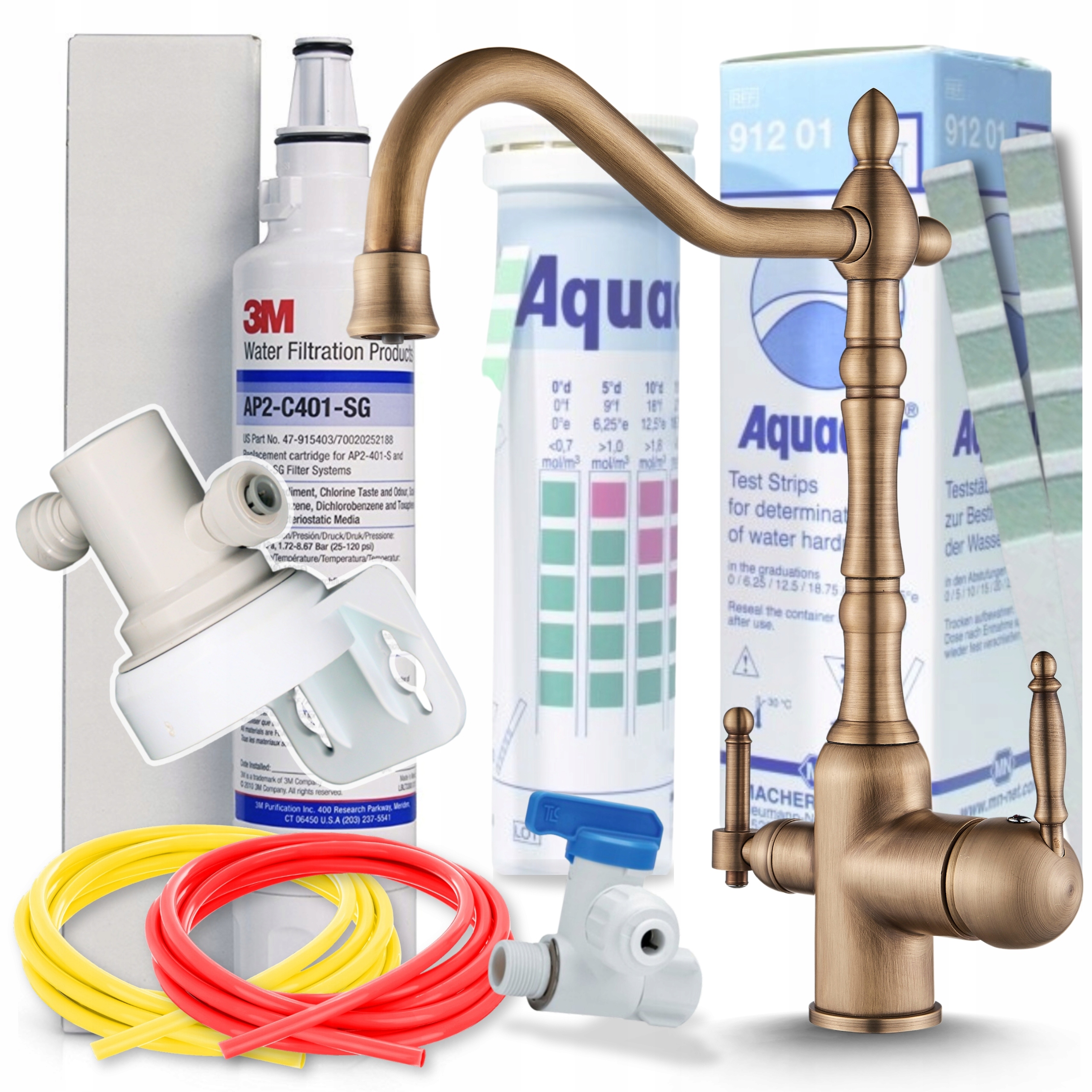 Sada na filtrovanie vody Kuchynský filter Trojcestná batéria Kohútik do kuchyne