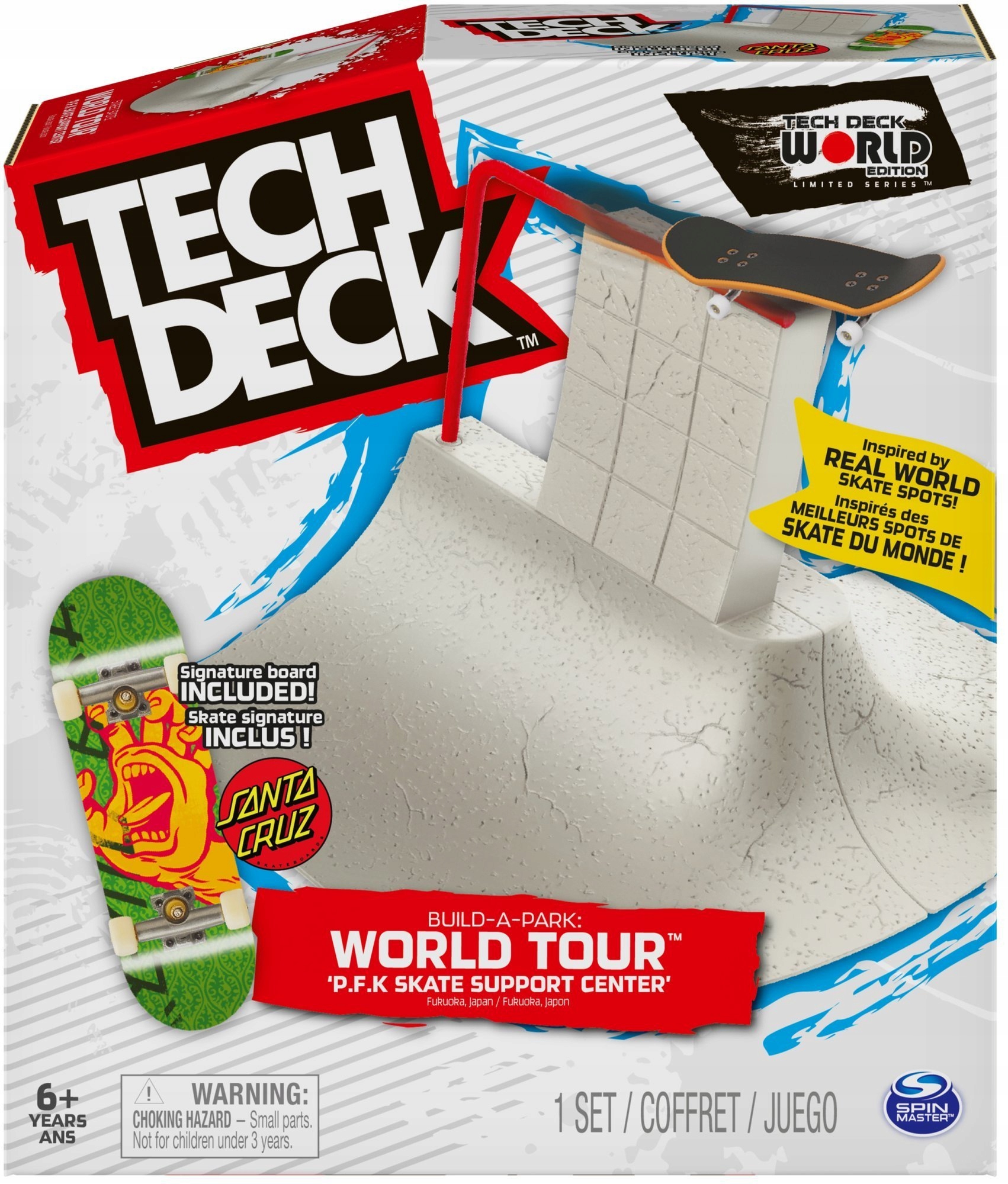 

Tech Deck Zestaw Rampa Deska World Tour Santa Cruz