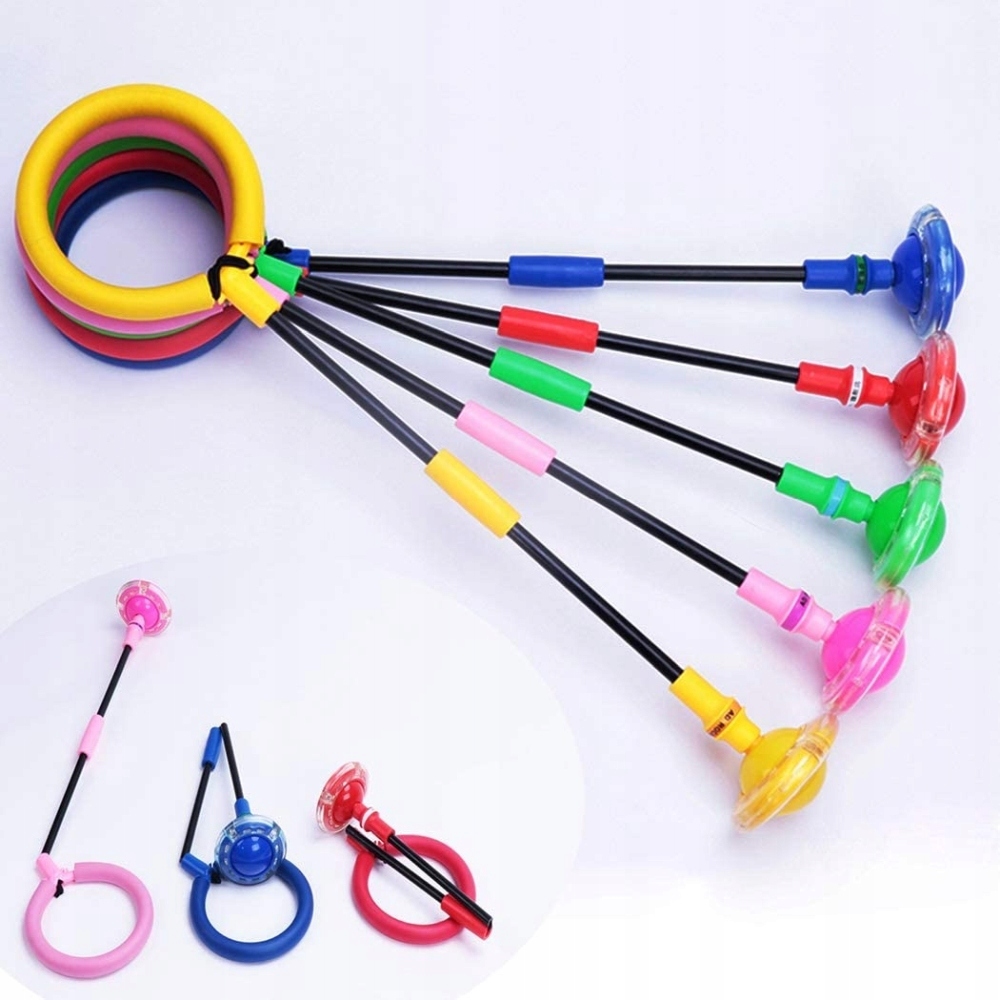 Hula hop skakanka na nogę składana świecąca led Wiek dziecka 3 lata +