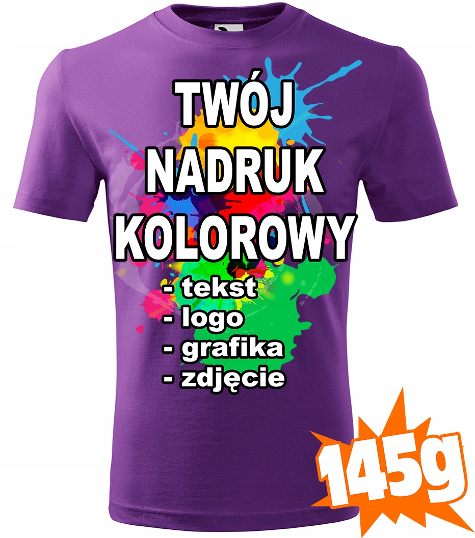 

Koszulka Z Własnym Nadrukiem męska T-shirt M C64