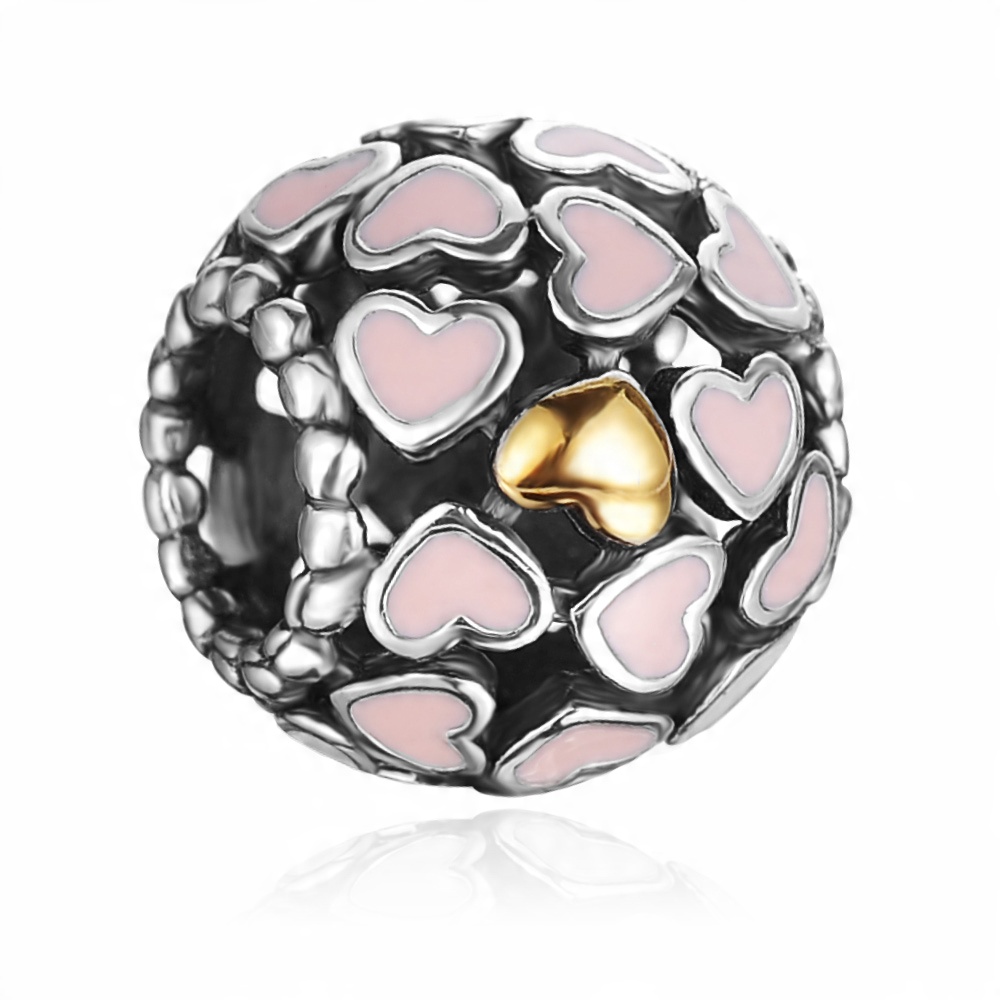 

Charms Zawieszka Koralik 925 Szlachetn Serce SR322