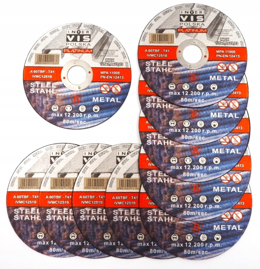 TARCZA TARCZE DO CIĘCIA METALU 125 /1 INTER-VIS PL