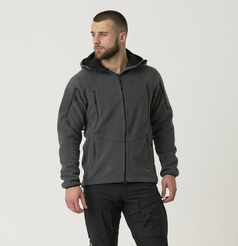 BLUZA MĘSKA Z KAPTUREM POLAR ROZPINANY HELIKON PATRIOT MK2 SZARA GREY M EAN (GTIN) 5902688070427