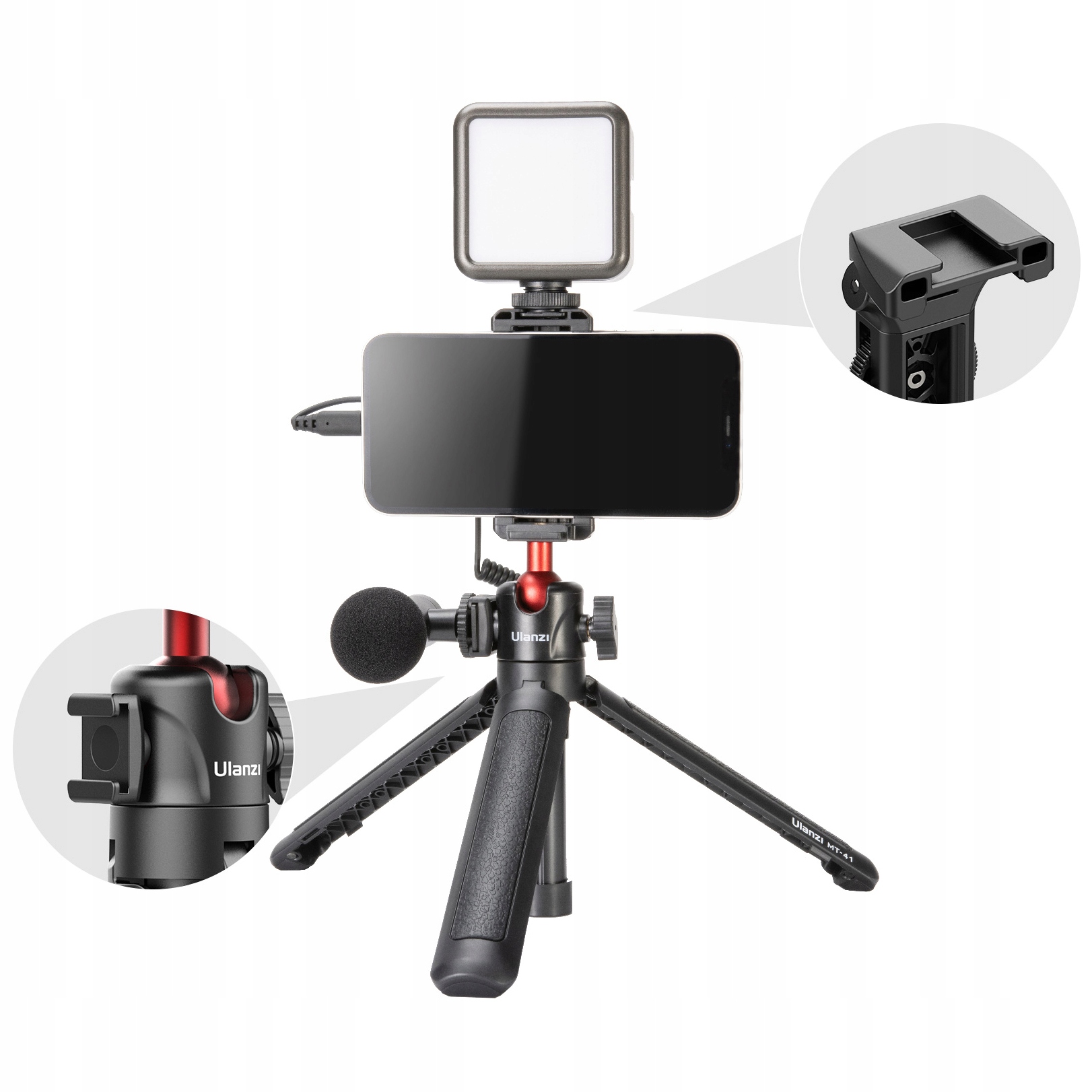 Statyw wysoki ULANZI MT-41 na Aparat Telefon lampę LED mikrofon Model MT-41